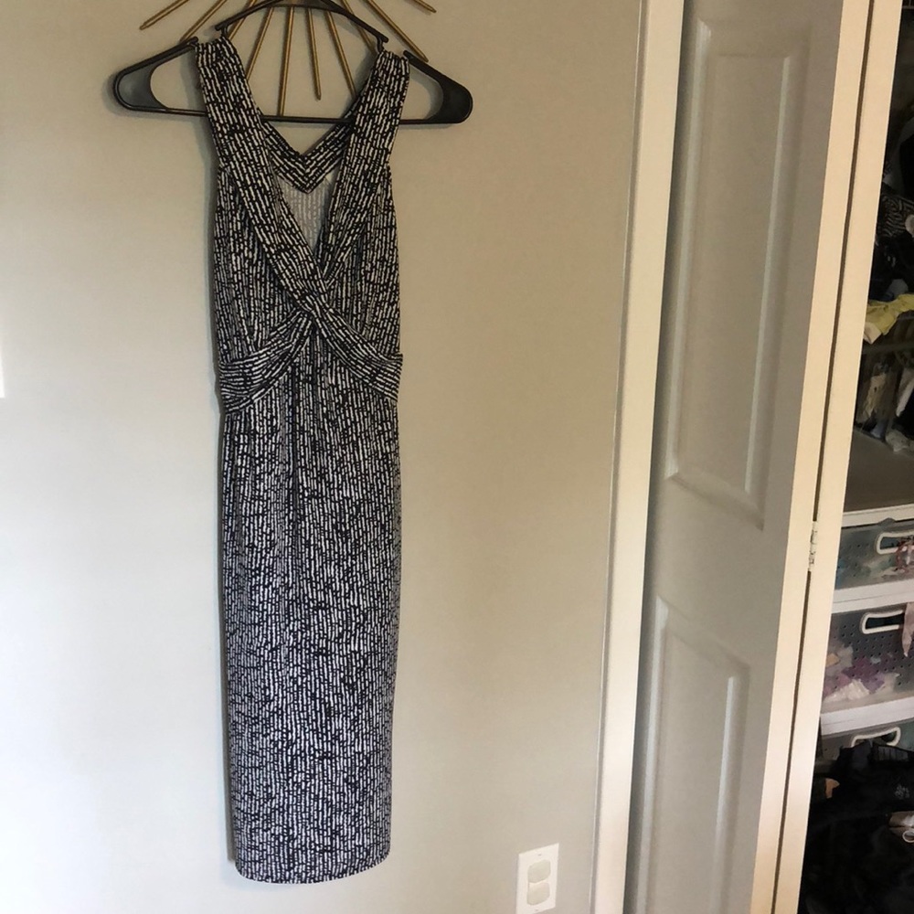 Beautiful black and white Loft dress.